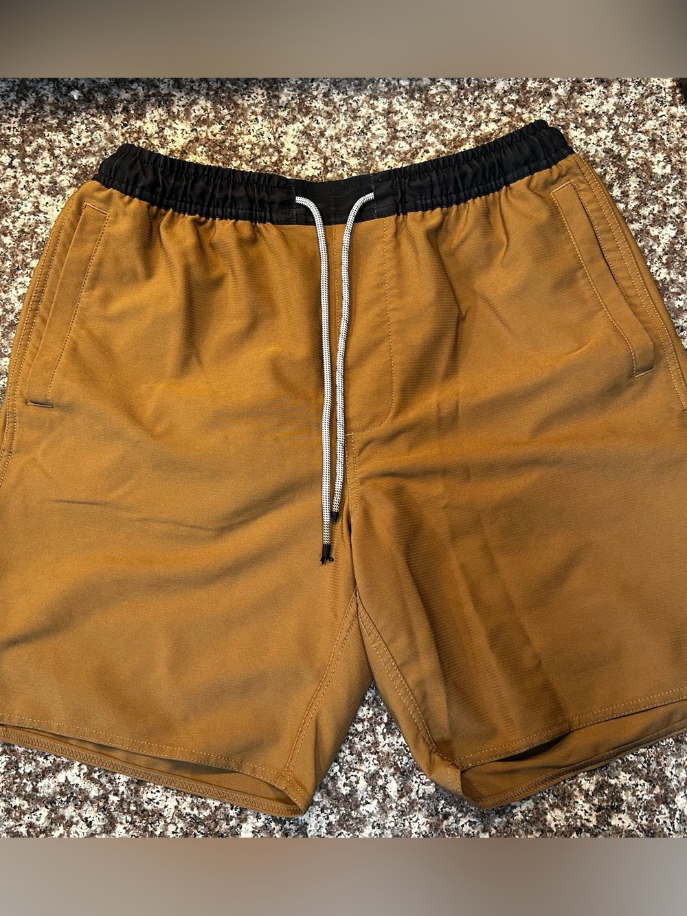 Stance Men's Athletic Shorts - Camel colored with Black Waistband